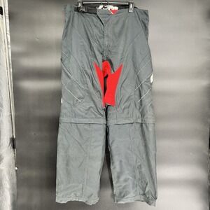 Thor Motocross Static Racing Pants BMX Convertible Size 40 Black Red